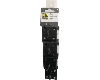 Clip Strip of 6mm Japanned Black Staple on Plate